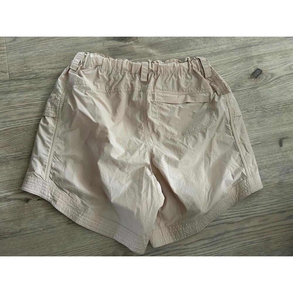 Free People Tan Drawstring Cargo Shorts with Black Accent - Picture 4 of 7